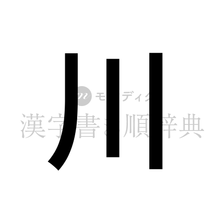 川の書体「ゴシック体」のイメージ