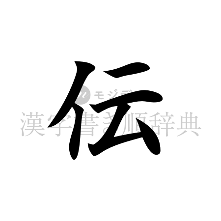 伝の書体「楷書体」のイメージ