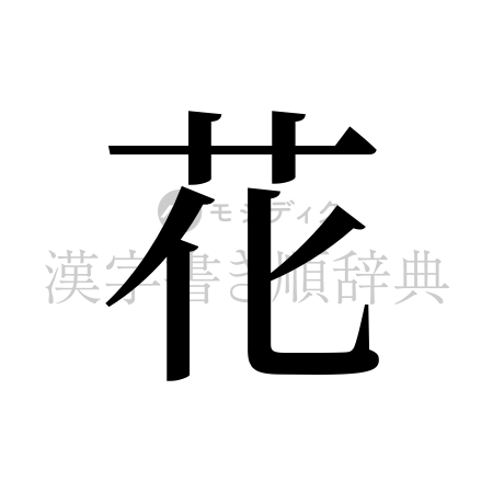 花の書体「明朝体」のイメージ