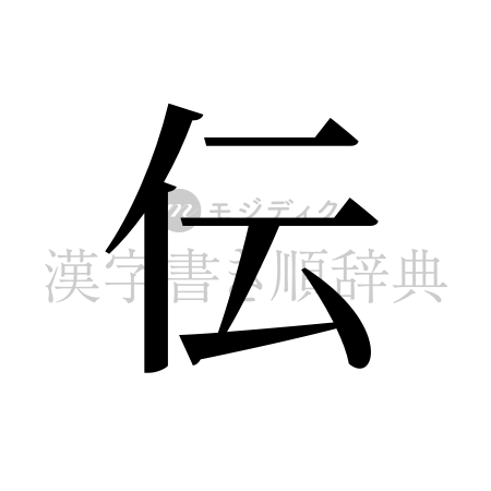 伝の書体「明朝体」のイメージ