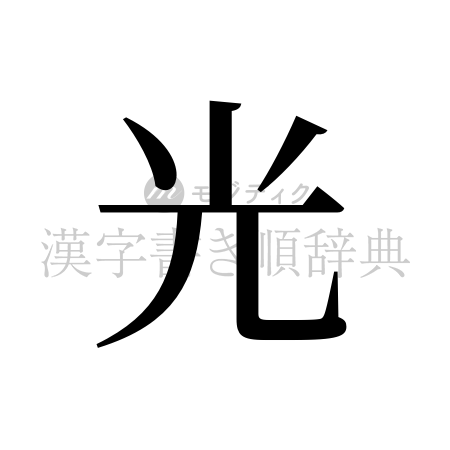 光の書体「明朝体」のイメージ