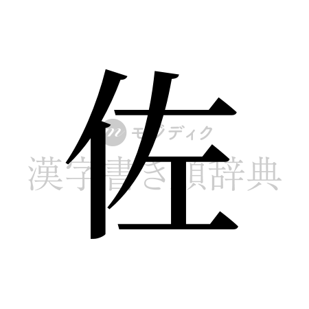 佐の書体「明朝体」のイメージ